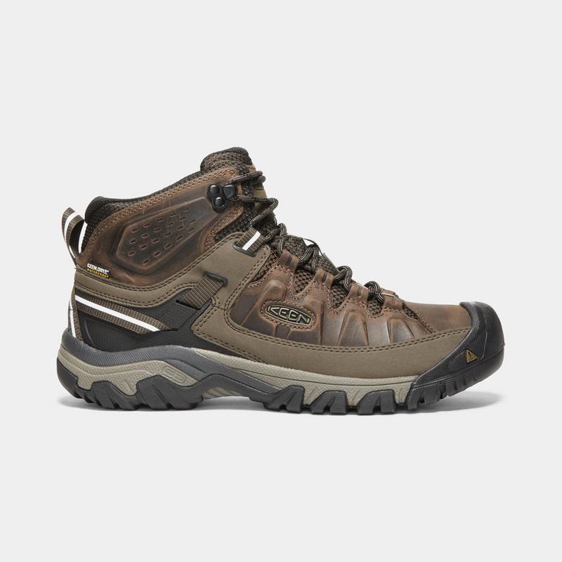 Cheap Keen Targhee III Waterproof Mid Mens Hiking Boots Brown NZ (5948-WHSVZ)